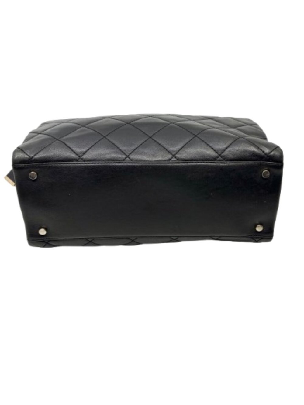 KATE SPADE~Emmerson Place Phoebe~BLACK QUILTED LEATHER LARGE 3 COMPARTMENT BAG - Picture 5 of 6